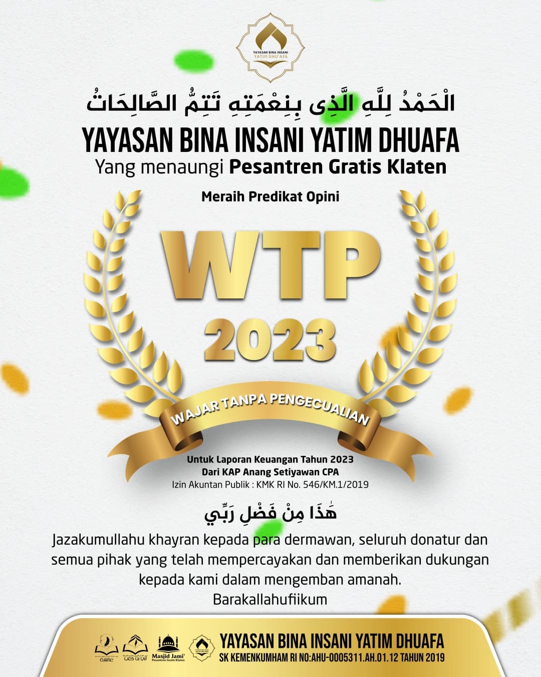 Sertifikat WTP 2023
